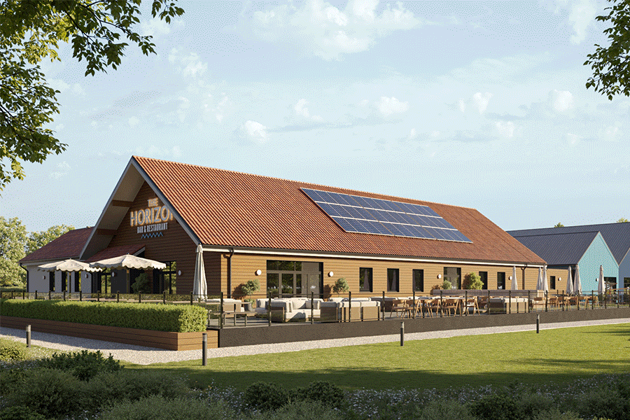 CGI new leisure complexming pool at Pakefield Holiday Park