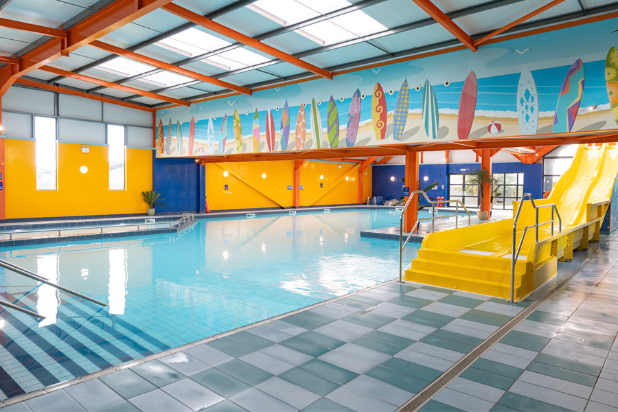 Dovercourt swimming pool with waterslide