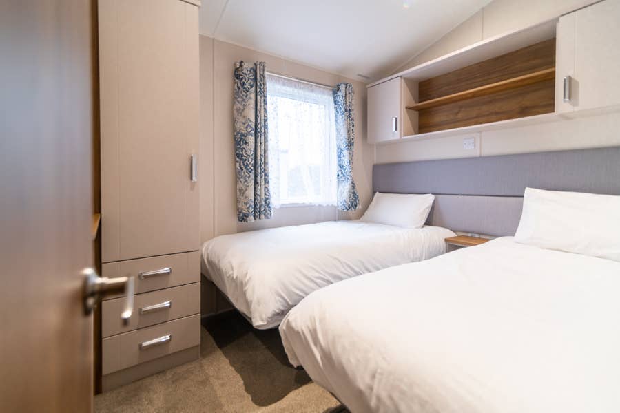 platinum caravan twin bedroom