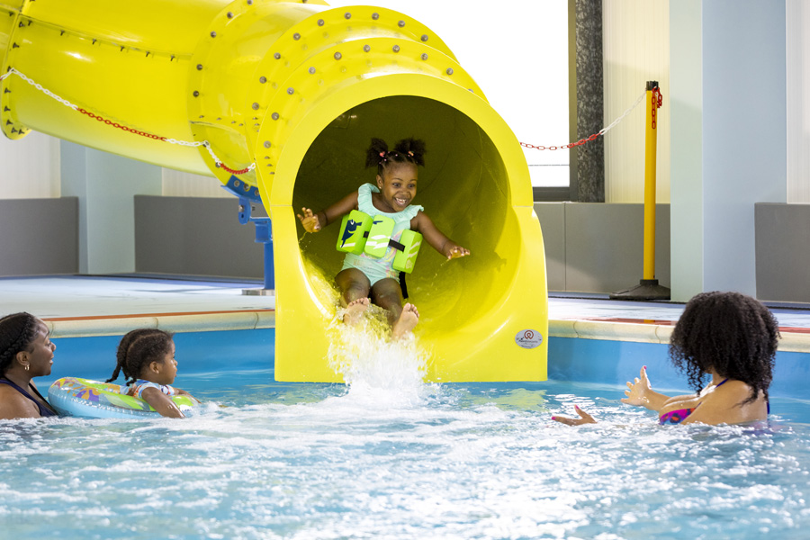 Seawick holiday park with flume slide