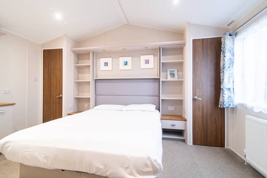 platinum caravan master bedroom