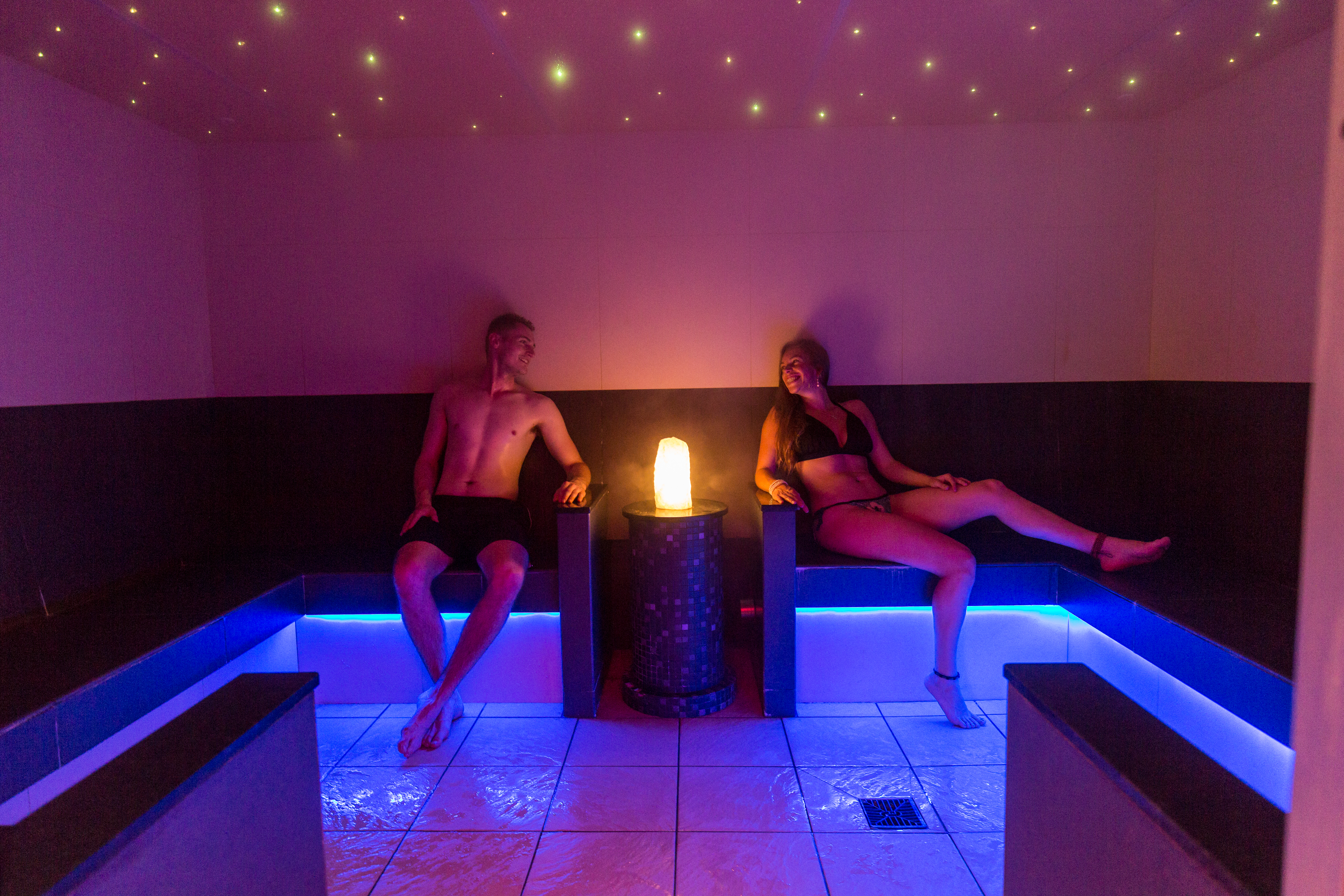 Steam room at Bynteg holiday park