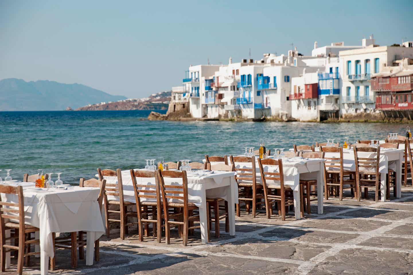 Meerblick auf Mykonos