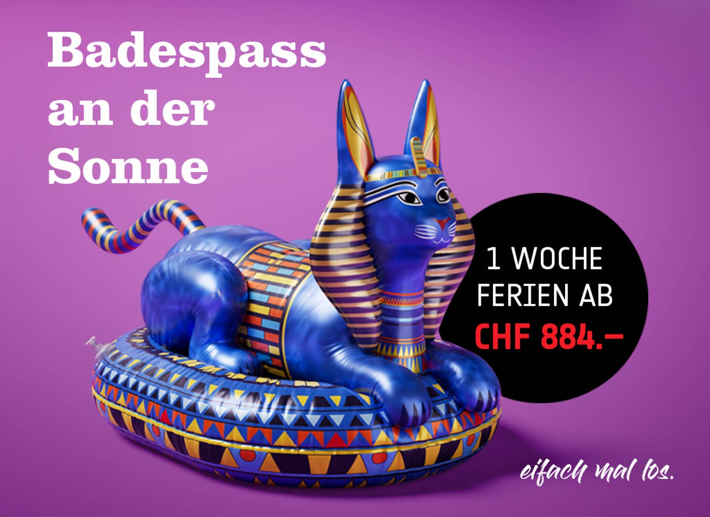 Herbstkampagne Helvetic Tours Sphinx Floatie mit Angebot 1 Woche ab CHF 884