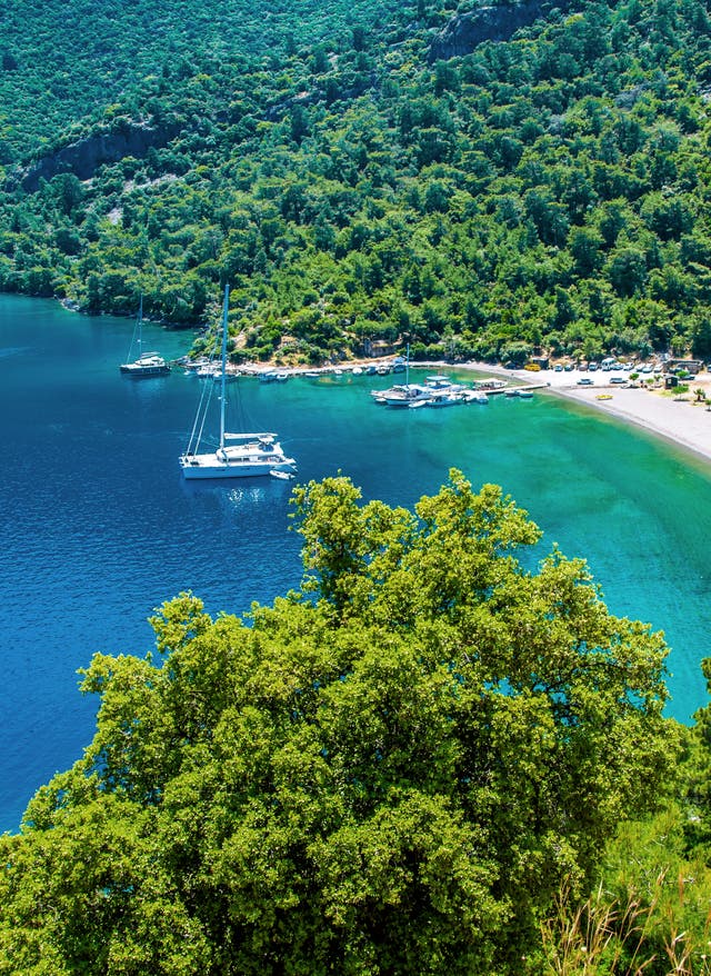 Dalyan, Dalaman, Fethiye, Öludeniz Baie avec plage près de Dalaman