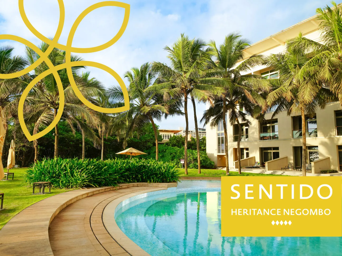 Sentido Heritance Negombo - Blick auf den Aussenpool