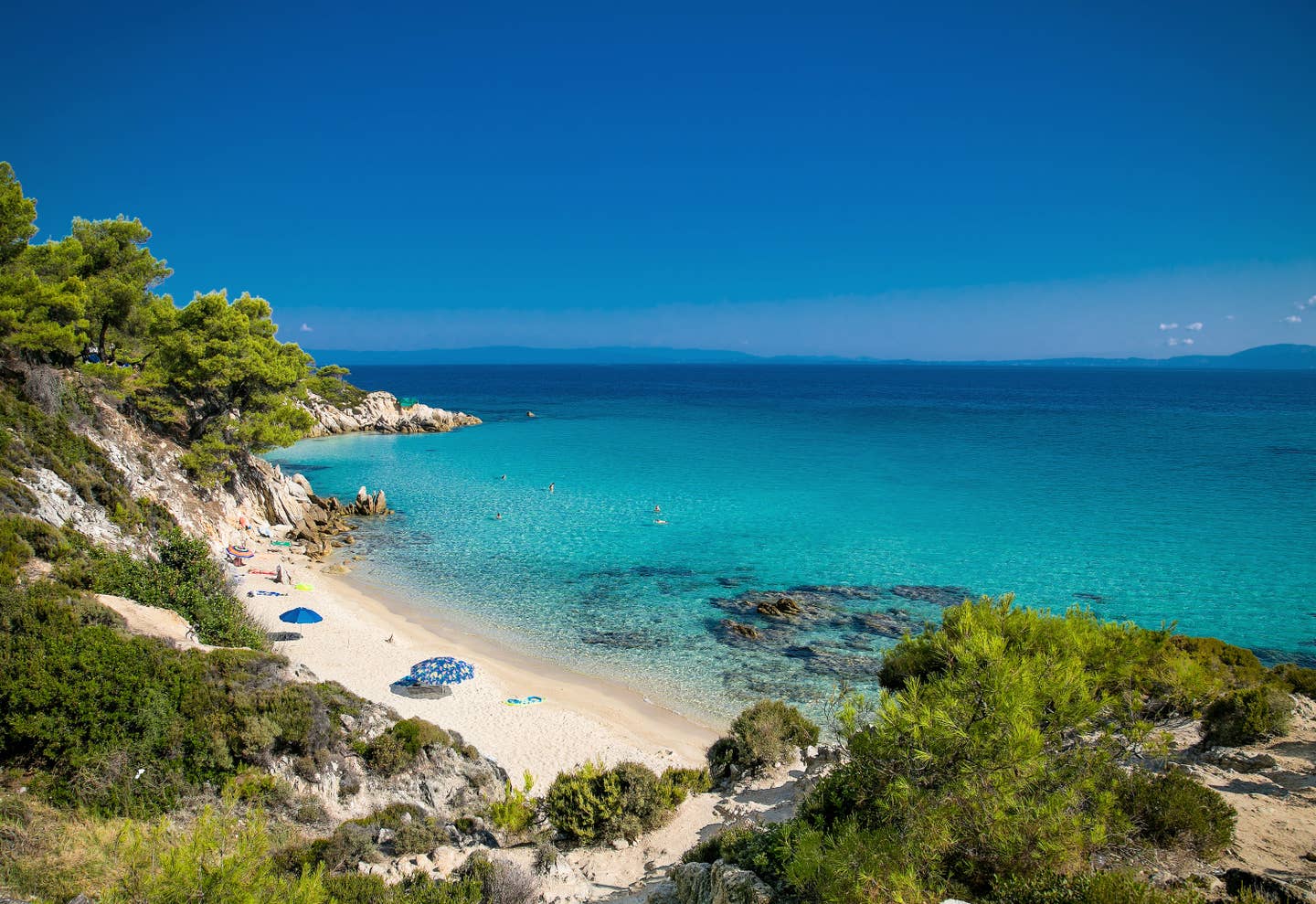 Weisser Sandstrand in Chalkidiki