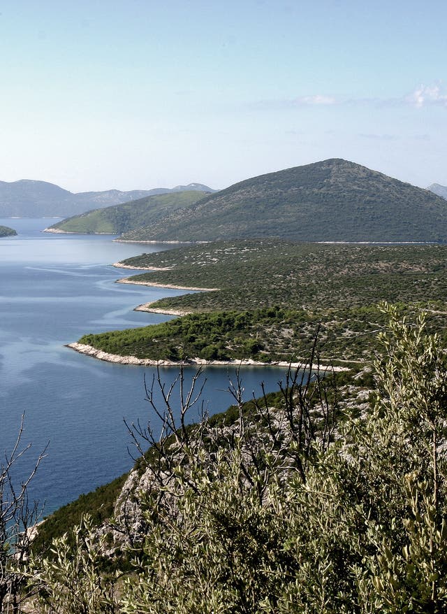 Dalmatien ausblick über die dalmatische Küste, Kroatien
