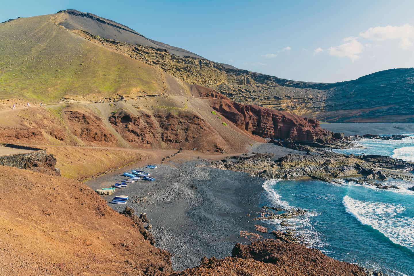 Schwarzer Strand auf Lanzarote