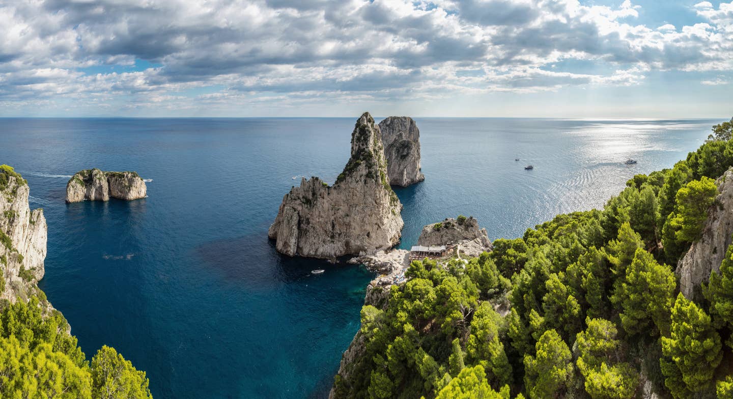 Ausblick von Capri, italien Ausblick von Capri, italien