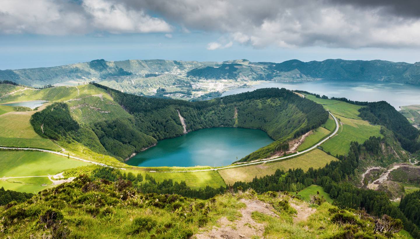Kratersee auf den Azoren