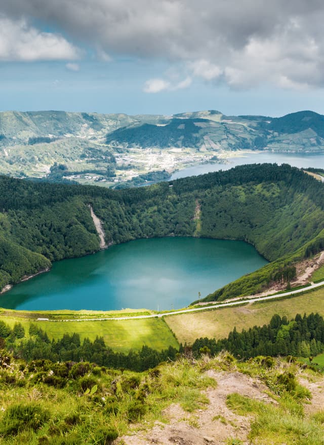 Azoren Kratersee auf den Azoren