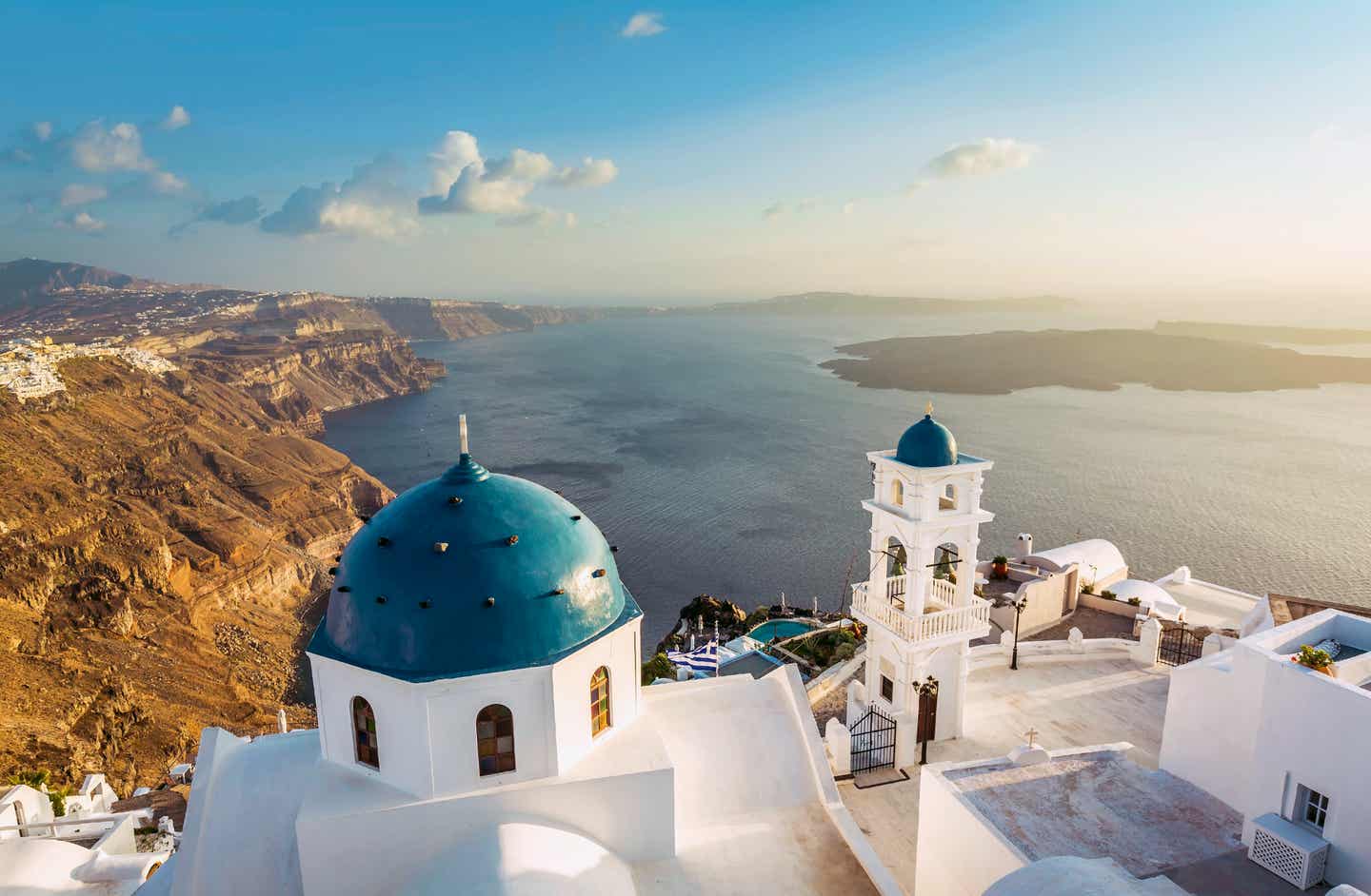 Blick über Santorini