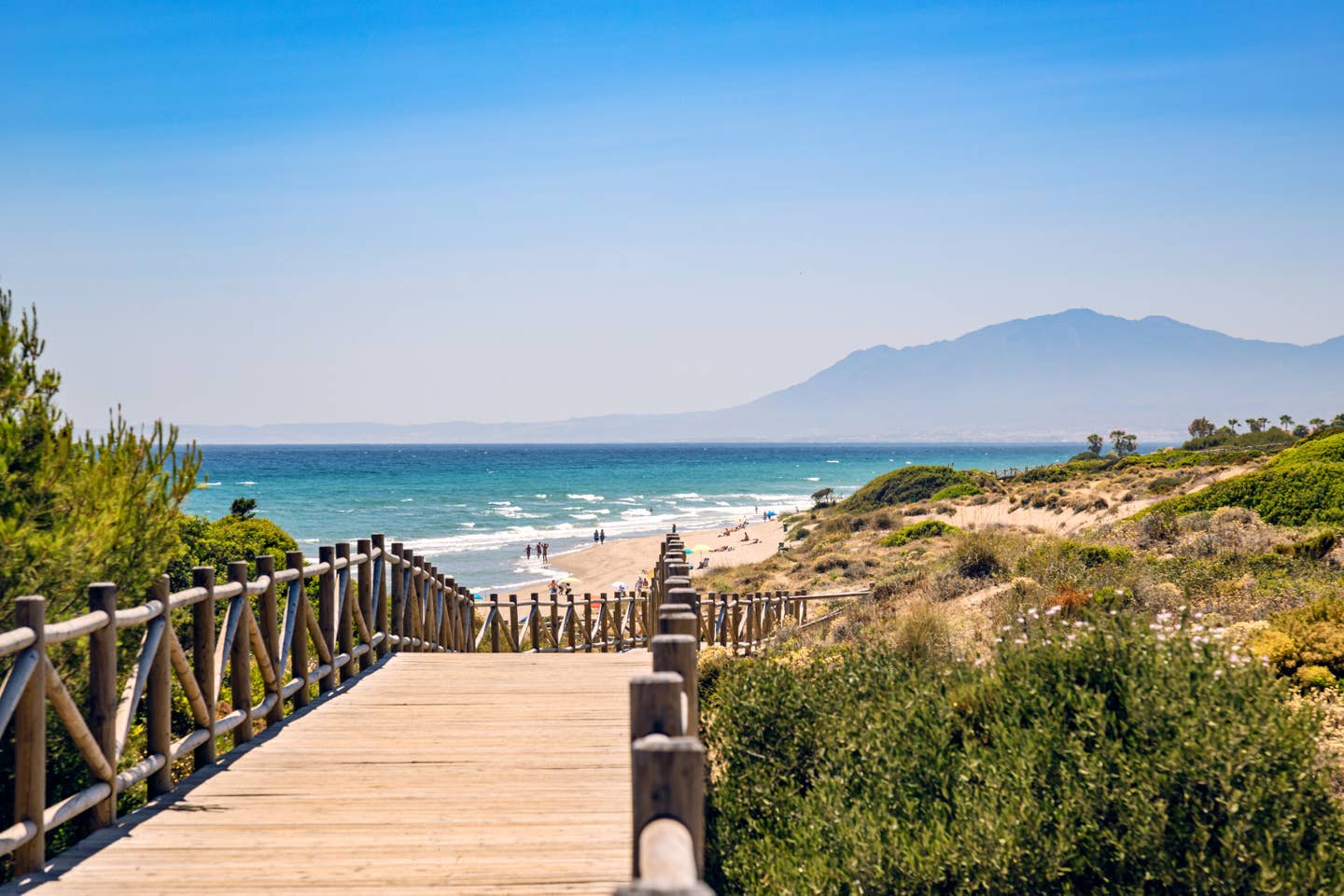 Strand an der Costa del Sol, Spanien Strand an der Costa del Sol, Spanien
