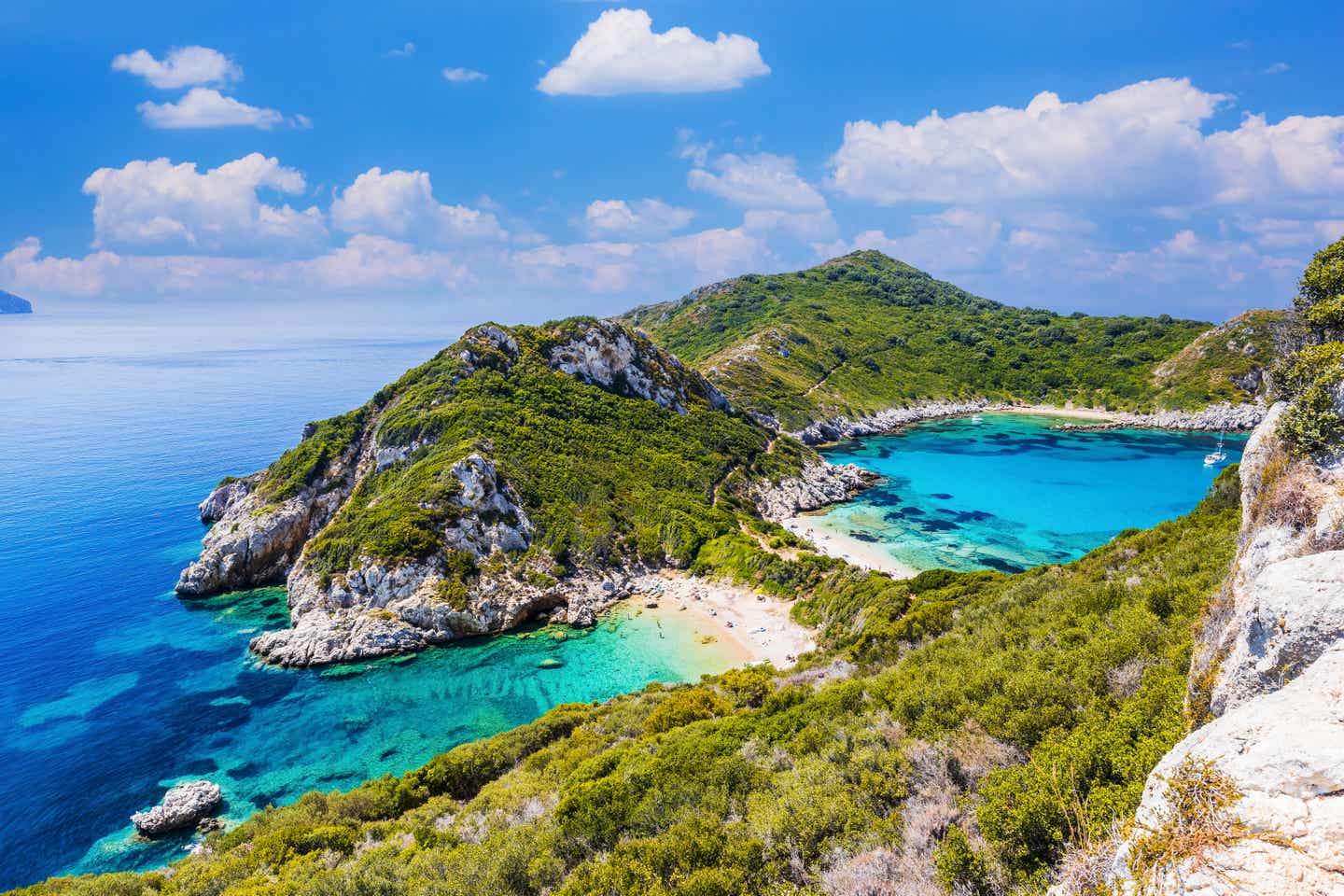 Porti Timoni Beach auf Korfu