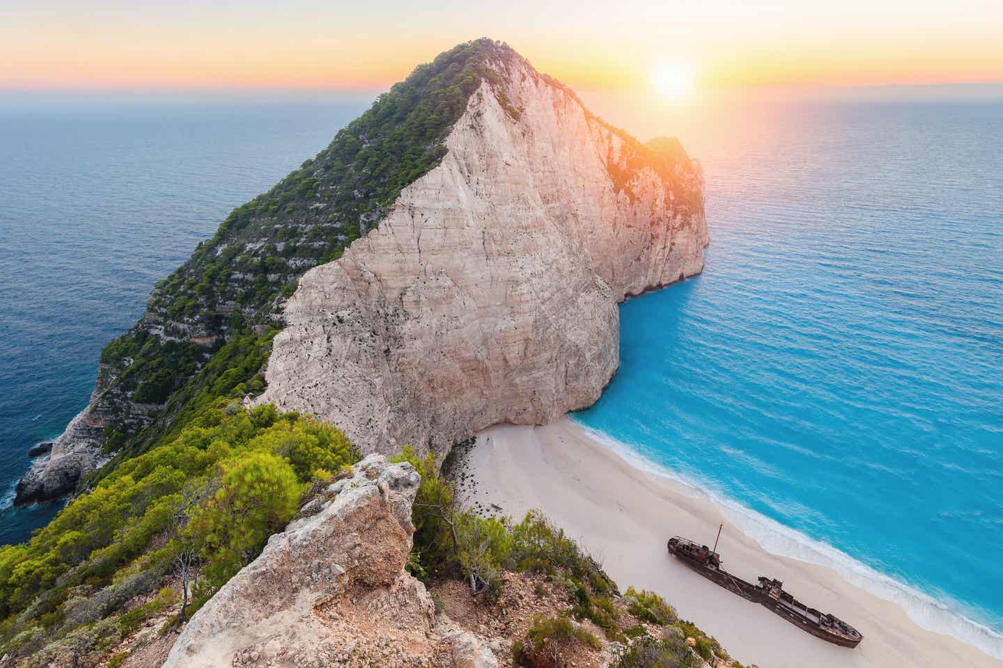Felsen beim Navagio Beach, Zakynthos
