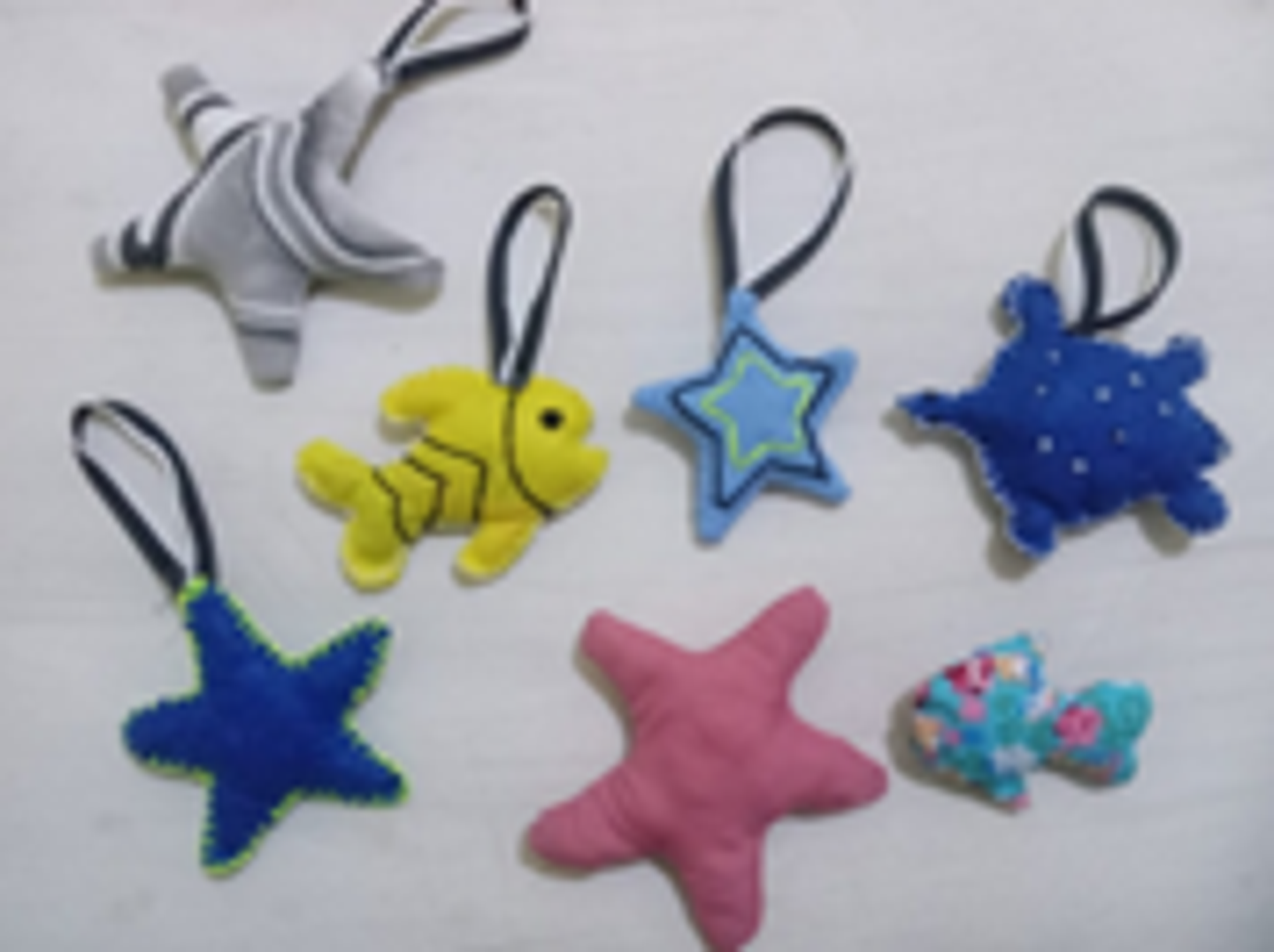 Pendentifs en tissu