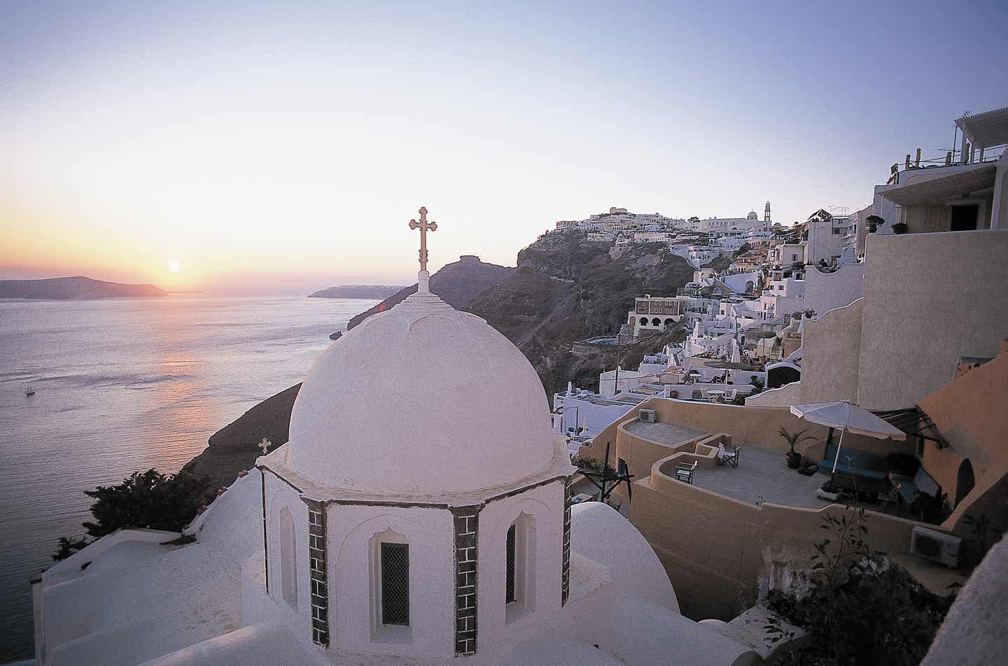 Sonnenuntergang auf Santorini