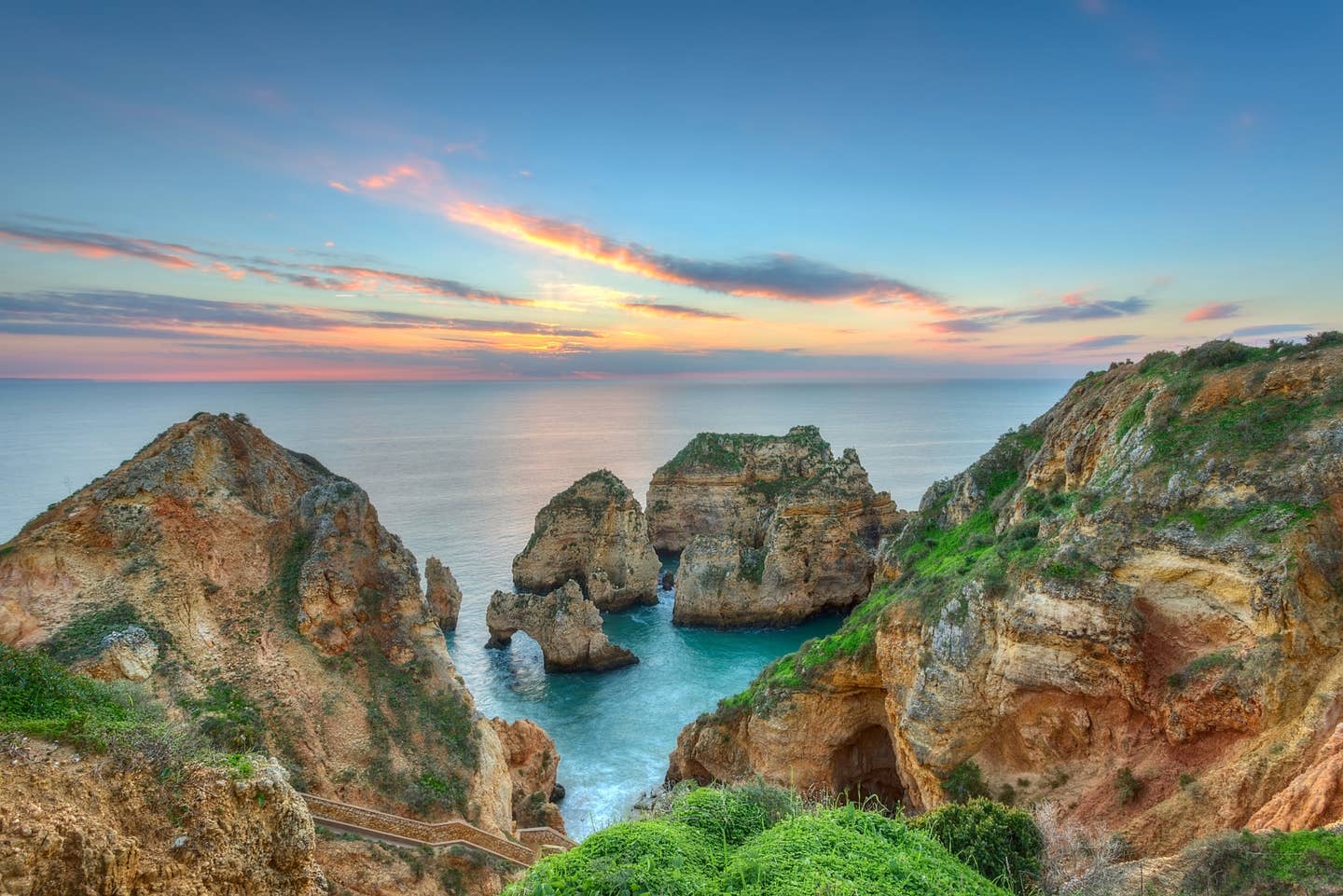 Meeresblick von Portugals Klippen