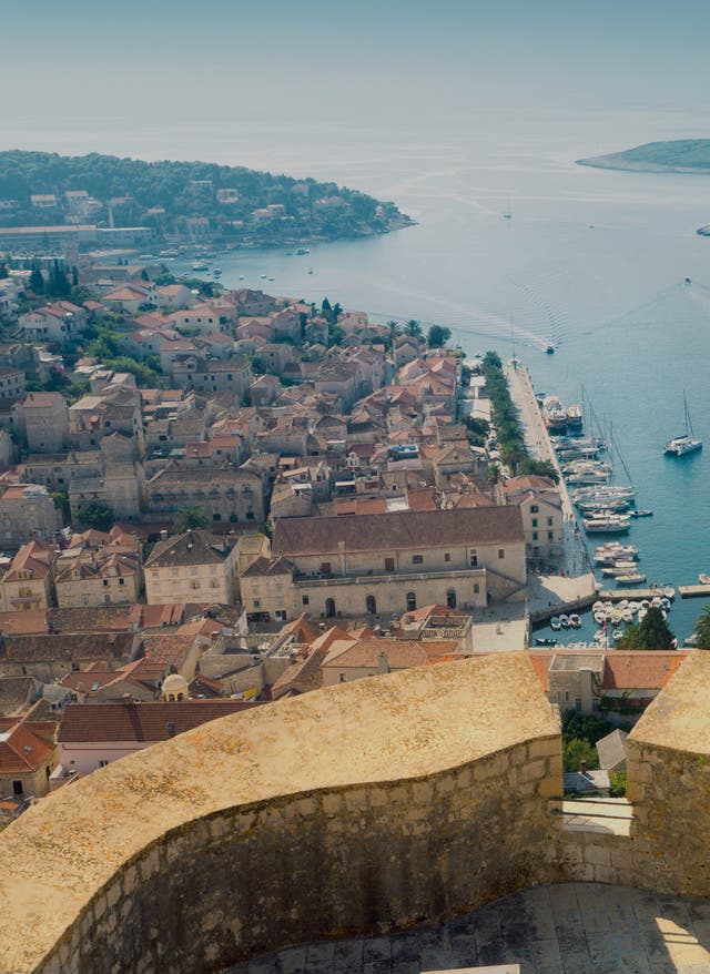 Insel Hvar Ausblick von Hvar über die kroatische Adria