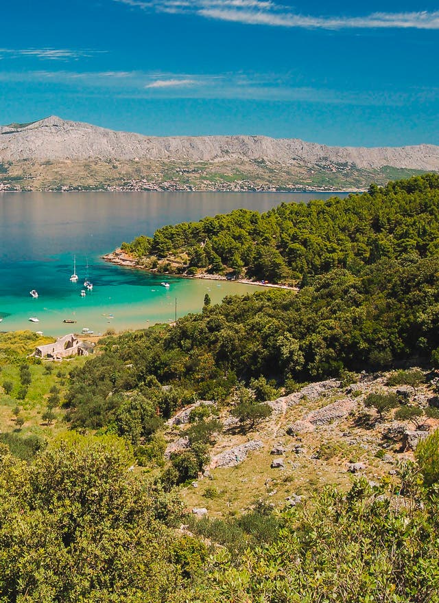 Insel Brac Blick von der Insel Brac aufs Meer