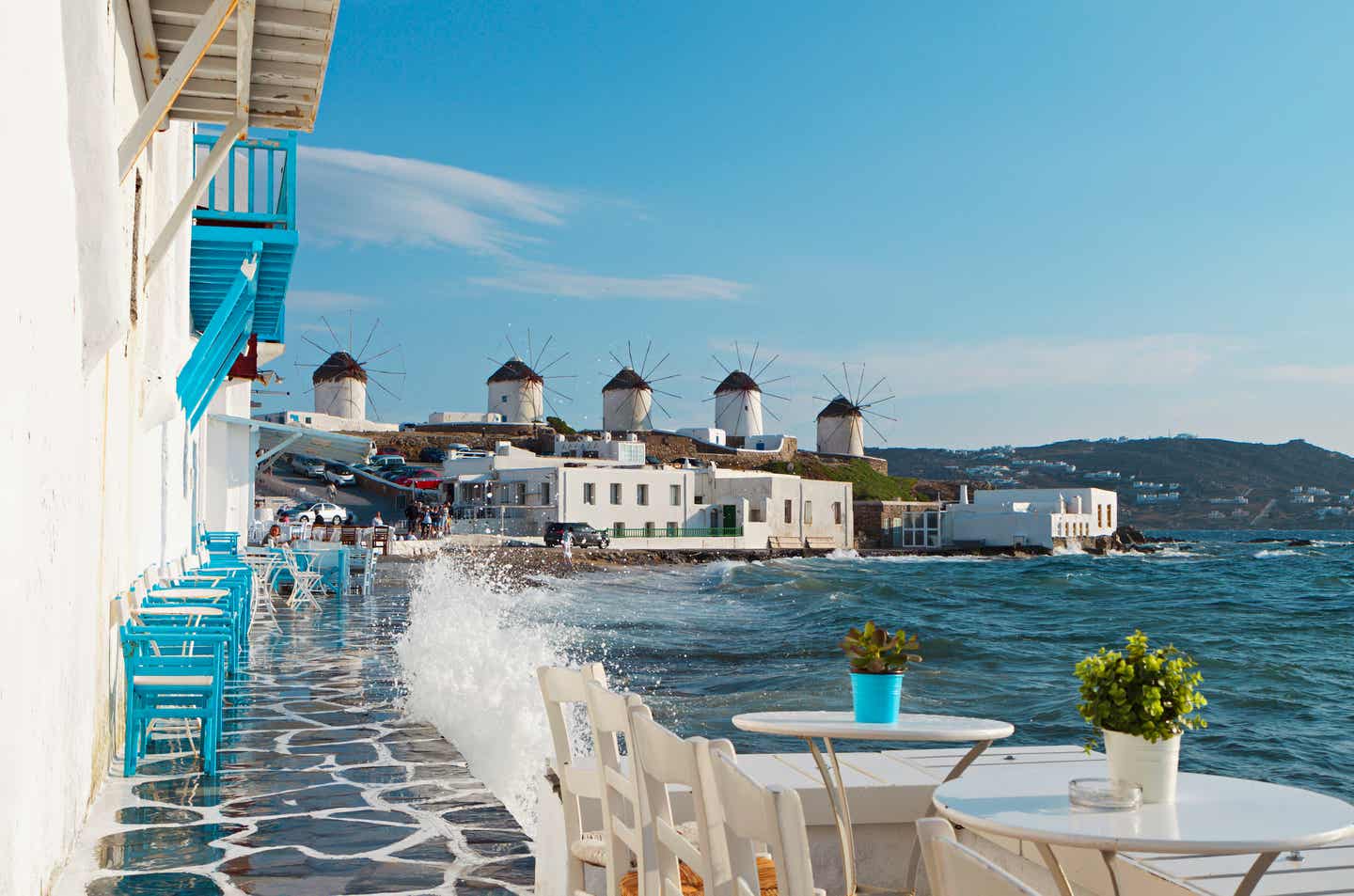 Berühmte Windmühlen von Mykonos