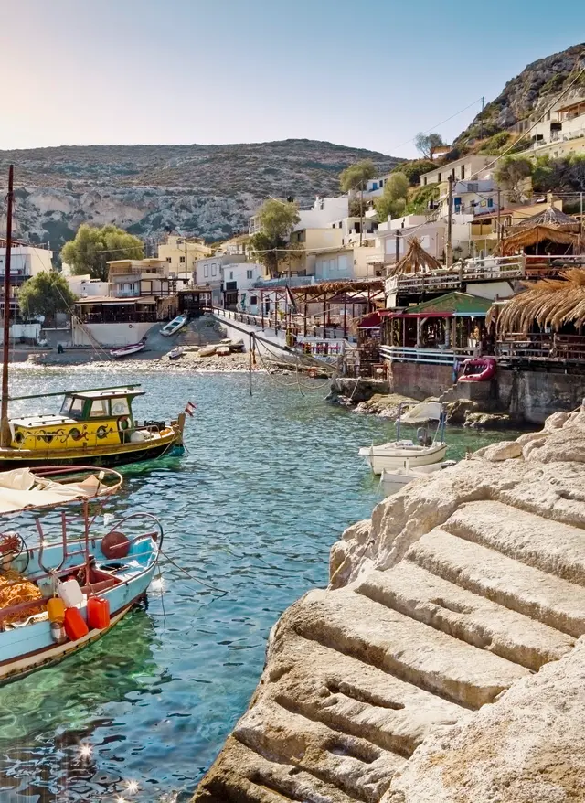 All Inclusive Kreta Boote im Hafen auf Kreta