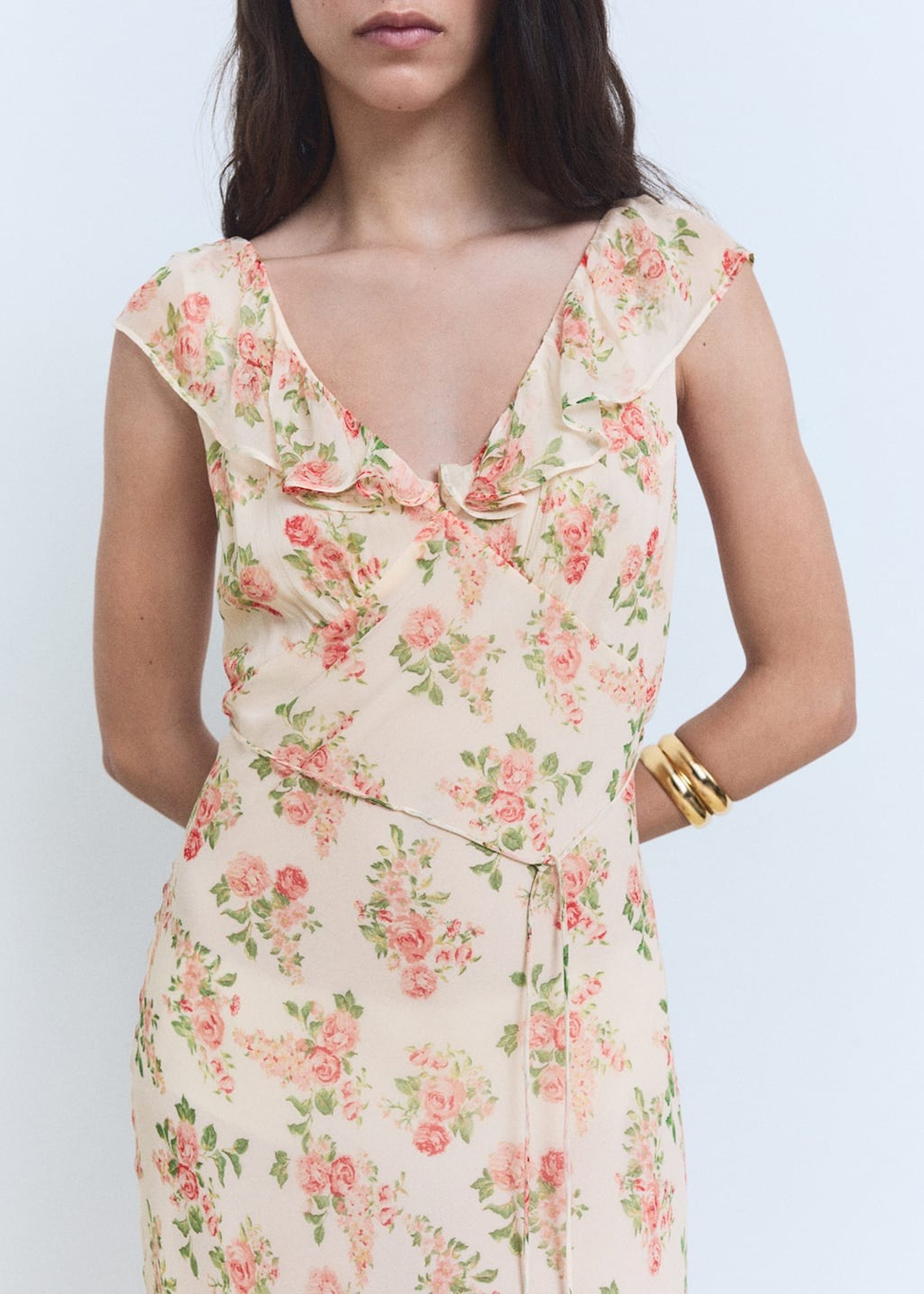 Women's boho chic maxi dress.