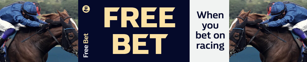 Opt in and place a bet on Horse Racing, and we’ll match your stake with a Horse Racing free bet