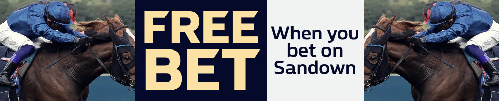Opt in and place a bet on any Sandown race, and we’ll match your stake with a Horse Racing free bet