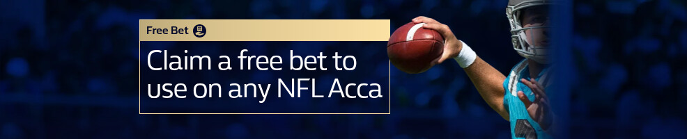 Get a free bet on any NFL Acca