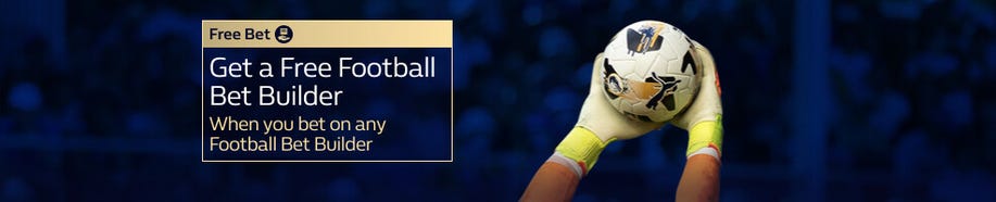 Get a free Football Bet Builder, when you place a bet on any Football Bet Builder
