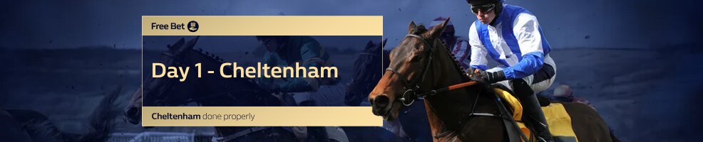 Get a completely free bet on any Cheltenham Festival Day 1 race