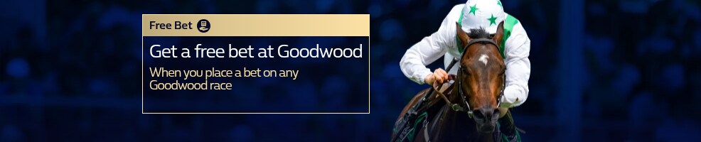 Get a free bet at Goodwood, when you place a bet on any Goodwood race