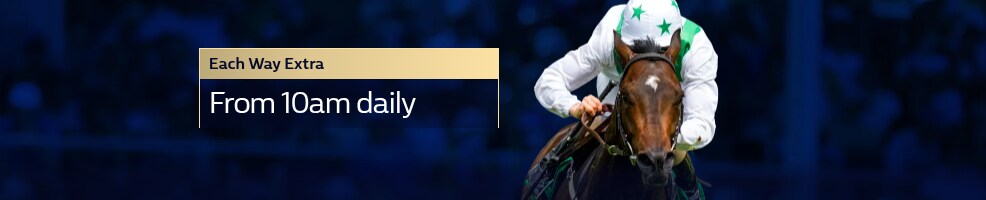 Choose more places on every UK & Irish race with Each Way Extra