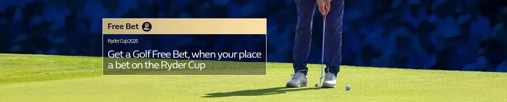 Get a Golf Free Bet, when your place a bet on the Ryder Cup