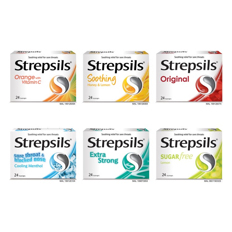 Range of Strepsils Core products
