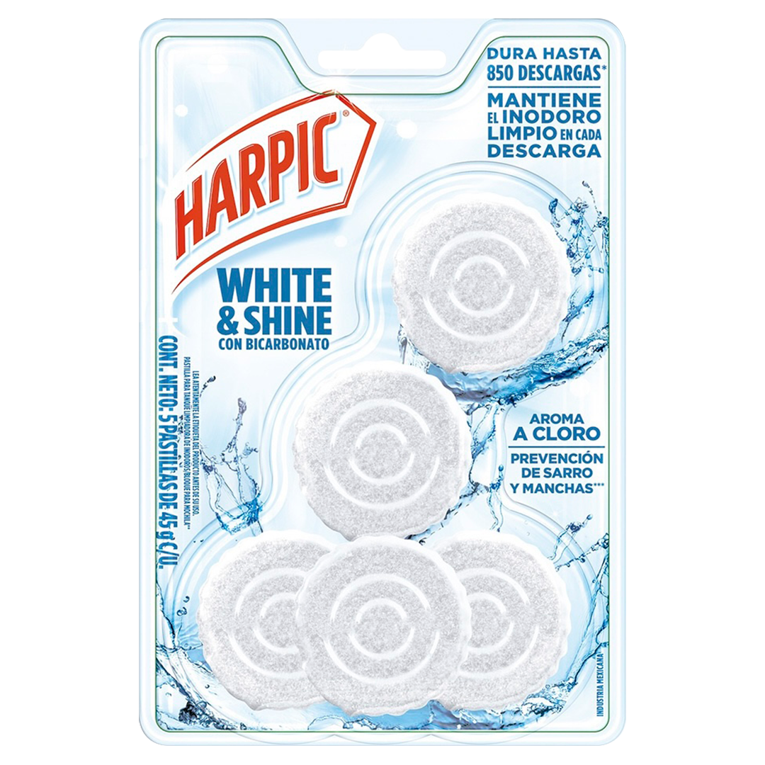 harpic pastillas white shine