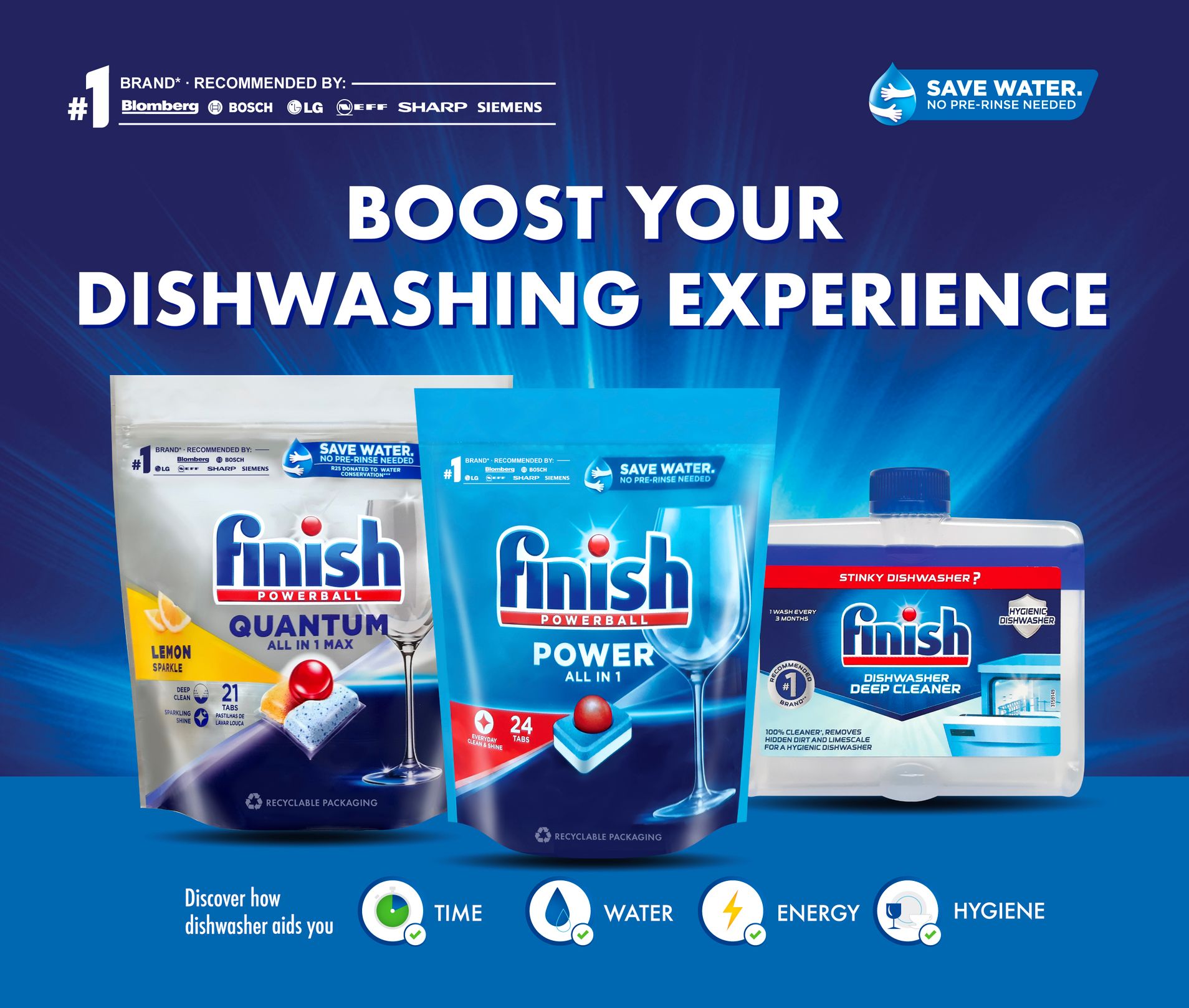 #1 Auto Dishwashing Detergent Brand | Finish