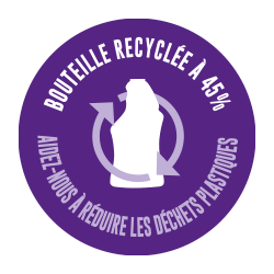 Composé à 75% de plastique recyclé.​