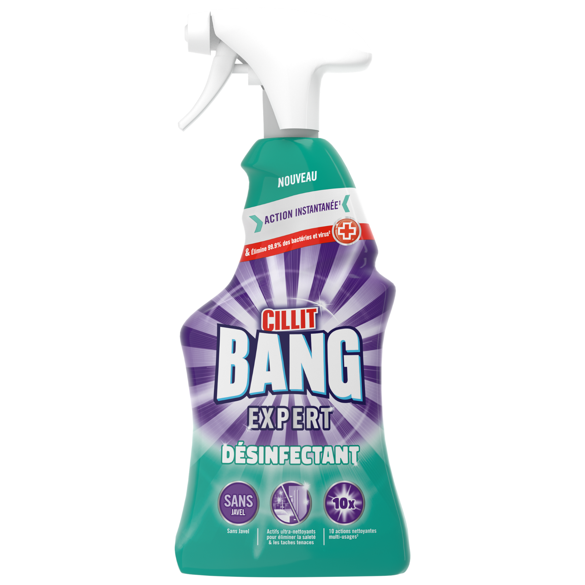 Visuel de l'avant du Pistolet Expert Désinfectant 750ml