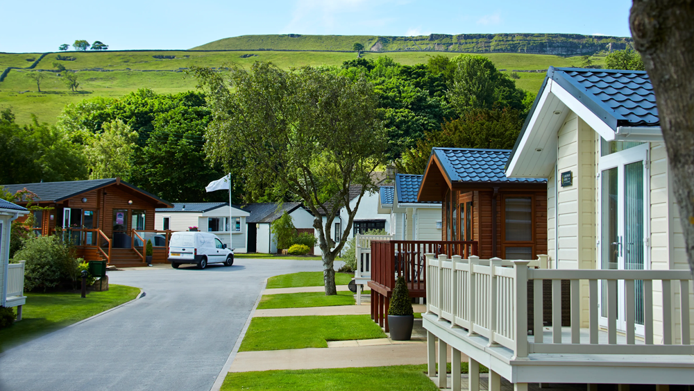 Lodges on Chantry holiday park