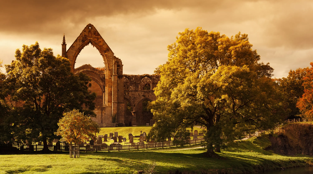Bolton Abbey near Littondale holiday park, Yorkshire Dales