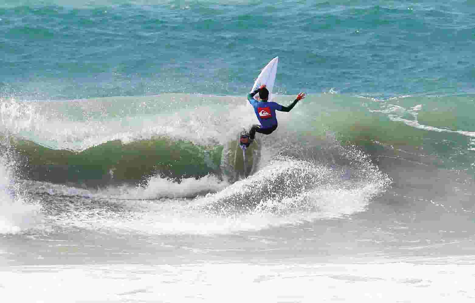A man surfing