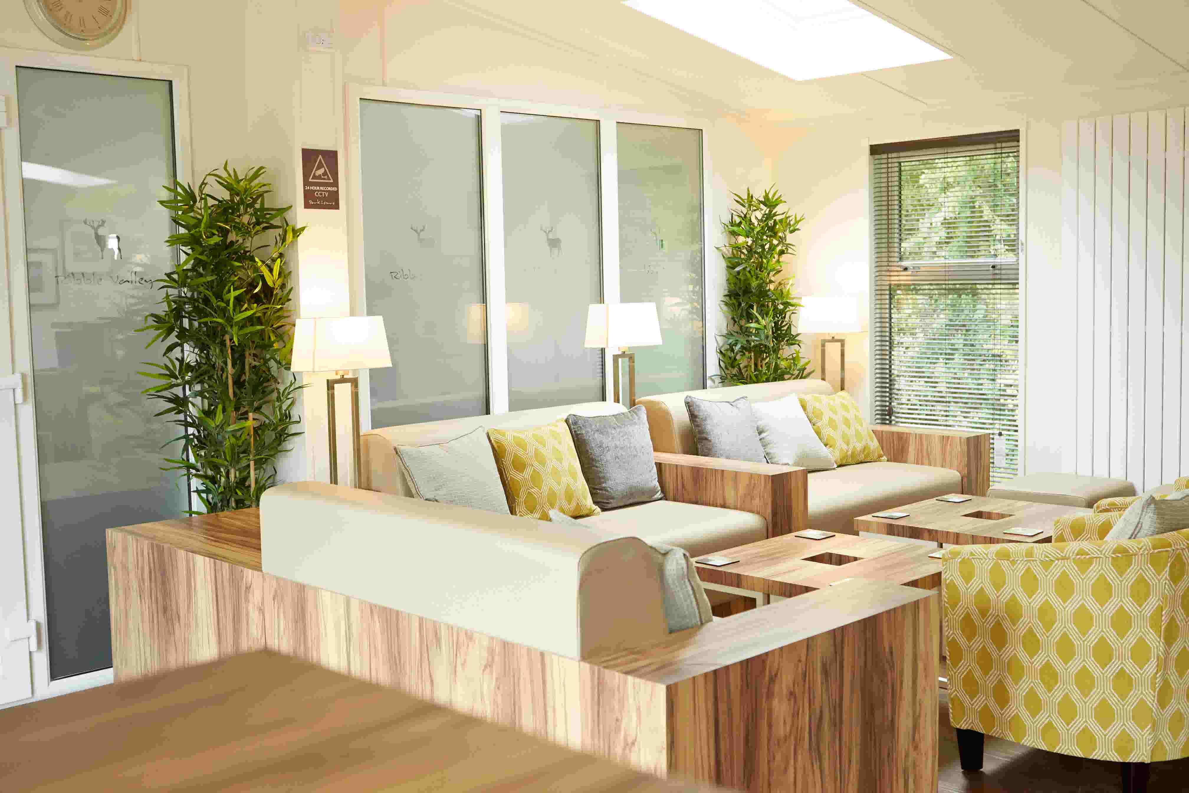 The inside of the Owners' Lounge at Ribble Valley