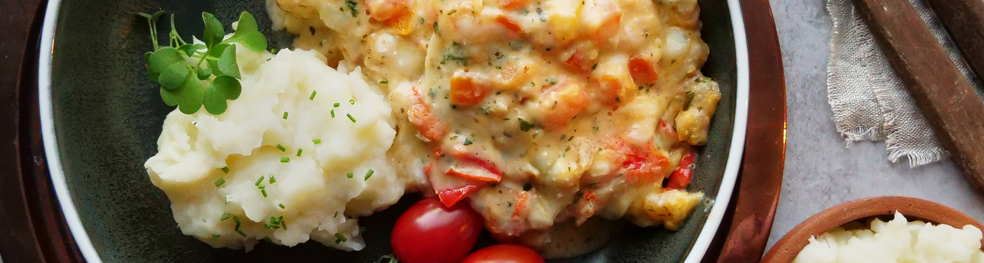Ugnsbakad Fiskfilé Med Tomat & Sellerimos