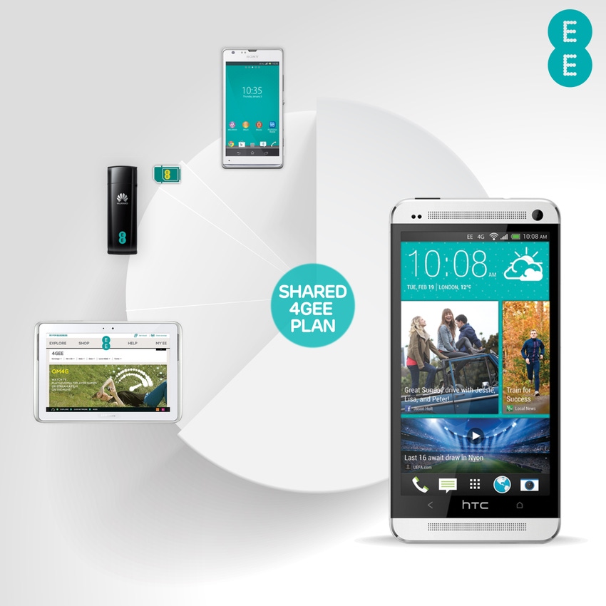EE launches shared data plans