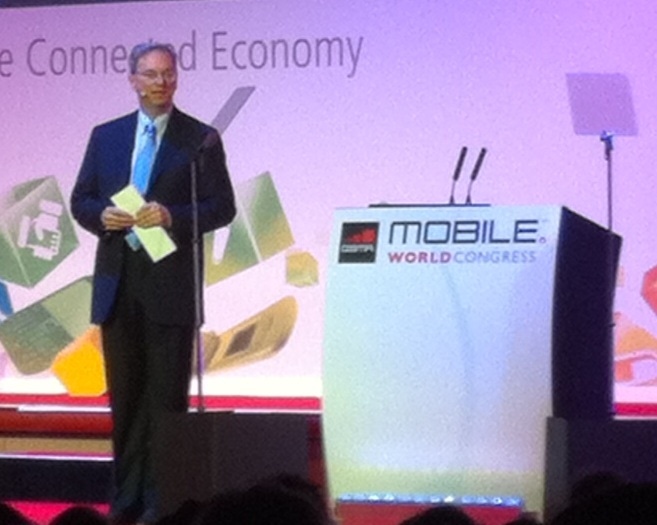 Google’s Eric Schmidt wants “an Android in every pocket”