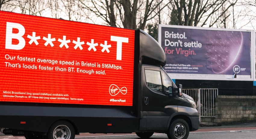 Virgin and BT start b*tching in Bristol