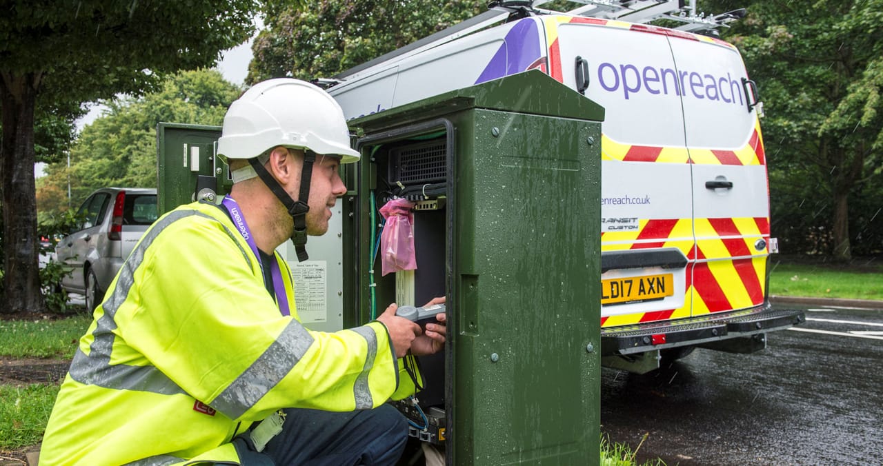 Openreach expands full fibre rollout to 21 more locations